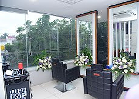 Bright window-side styling corner with flowers