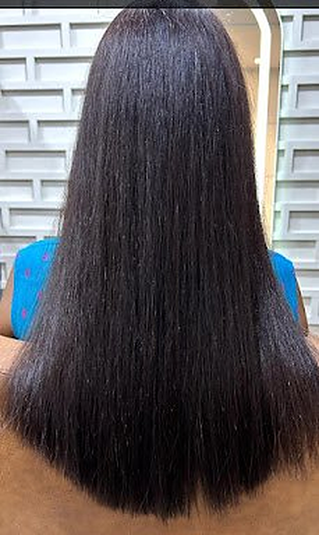 Hair smoothening result at Royal Look